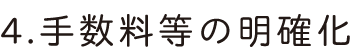 手数料等の明確化